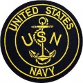 PATCH-USN LOGO, ANCHOR II (3-1/4") PATCH-USN LOGO, ANCHOR II (3-1/4")