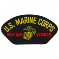 PATCH-GULF WAR, HAT, USMC (3"X5-1/4") PATCH-GULF WAR, HAT, USMC (3"X5-1/4")