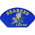 PATCH-USN,HAT,SEABEES,CAN DO (3"X5-1/4") - WITH THE OPTION TO HAVE IT ADDED TO A HAT PATCH-USN,HAT,SEABEES,CAN DO (3"X5-1/4") - WITH THE OPTION TO HAVE IT ADDED TO A HAT