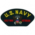 PATCH-GULF WAR, HAT, USN VET. (3"X5-1/4") PATCH-GULF WAR, HAT, USN VET. (3"X5-1/4")